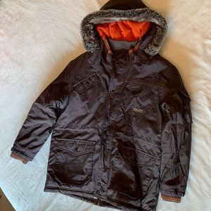 Boys Dark Brown Coat